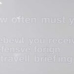 how often must you receive a defensive foreign travel briefing